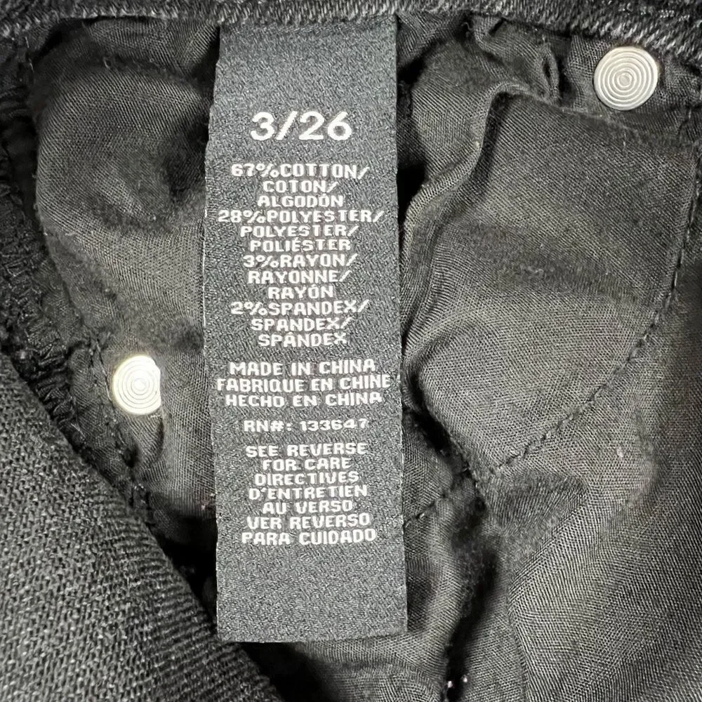 Fashion Nova Black High Waisted Stretch Skinny Jeans Size 3 / 26 - Picture 7 of 8